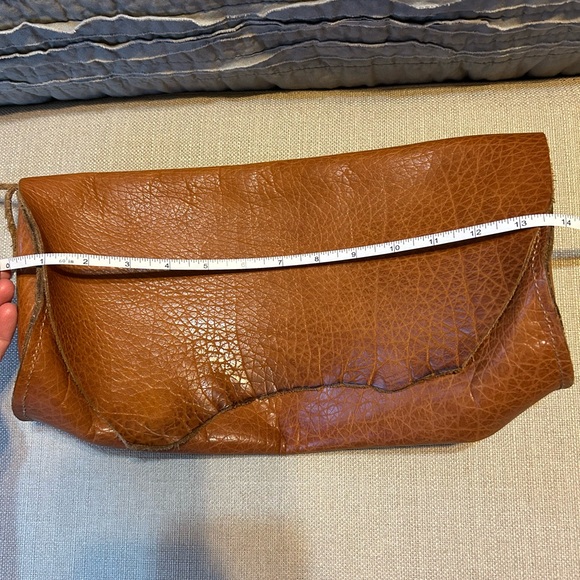 Brown Leather Clutch - Picture 10 of 11